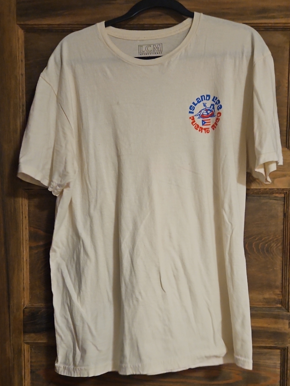 Cream 'Island Vibes Puerto Rico' Short-Sleeve Tee